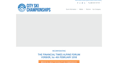 Desktop Screenshot of cityskichampionships.com