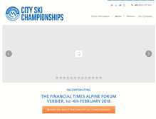 Tablet Screenshot of cityskichampionships.com